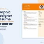 Graphic Designer resume template – Word CV