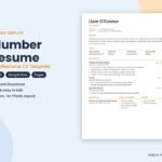 Plumber resume template – Word CV