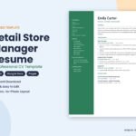 Retail Store Manager resume template – Word CV