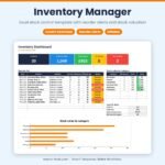 Inventory dashboard with reorder list and stock value