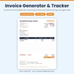 Print-ready invoice Excel template
