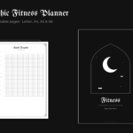 Gothic Fitness & Weight Loss Planner