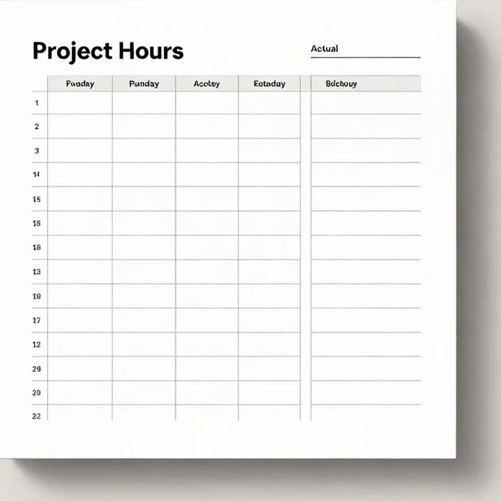 Project Hours Planner