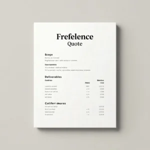 Freelance Quote Kit